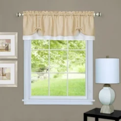 Kate Aurora Country Farmhouse Flax Linen Tie Up Window Valance -Sweet Home Store GUEST bbb7ce0c c844 4071 9b72 c25744dda26b