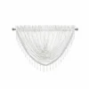 Kate Aurora Elegant Crystal Beaded Chevron Design Window Curtain Valances