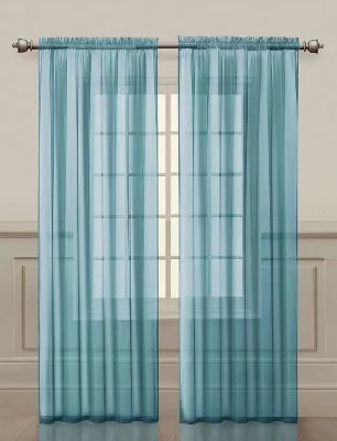 Kate Aurora Living Premium 2 Pack Sheer Voile Window Curtain Panels 14 Kate Aurora Living Premium 2 Pack Sheer Voile Window Curtain Panels - Image 14