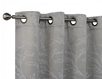 Kate Aurora 2 Pack Arbor Room Darkening Floral Grommet Top Window Curtain Panels 8 Kate Aurora 2 Pack Arbor Room Darkening Floral Grommet Top Window Curtain Panels - Image 8