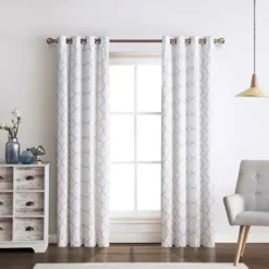 Kate Aurora 2 Piece Thermal Lattice Foamback Room Darkening Grommet Top Curtains 10 Kate Aurora 2 Piece Thermal Lattice Foamback Room Darkening Grommet Top Curtains -Sweet Home Store GUEST be234ebb 0eb1 4838 83db 10494cfe4dc9