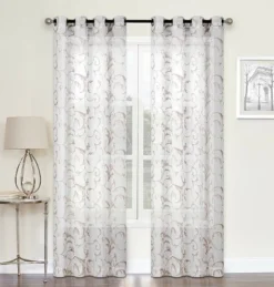 Kate Aurora Regal 2 Pack Floral Embroidered Sheer Grommet Curtains -Sweet Home Store GUEST bea6252e ba56 45cf 8df4 1b0b5098c50a