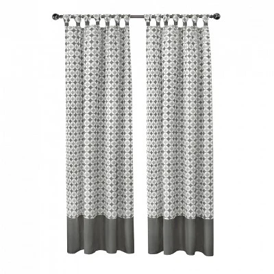 Kate Aurora Modern Chic Geometric Tab Top Window Curtain Panels (2 Pack) 1 Kate Aurora Modern Chic Geometric Tab Top Window Curtain Panels (2 Pack)