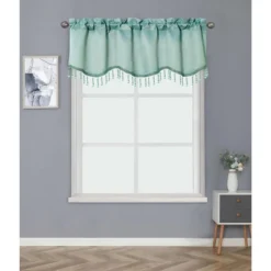 Kate Aurora Luxurious Solid Colored Scalloped Rod Pocket Window Valance With Crystal Beaded Trim 16 Kate Aurora Luxurious Solid Colored Scalloped Rod Pocket Window Valance With Crystal Beaded Trim -Sweet Home Store GUEST bf769566 b676 4e27 b7a6 e2c5bde32002