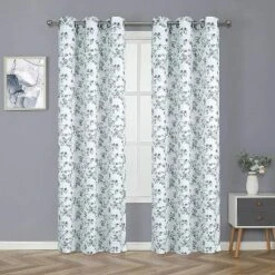 Kate Aurora 2 Pack Shabby Chic Grommet Top Floral Cherry Blossom Curtain Panels -Sweet Home Store GUEST c25c83b1 e7aa 4478 91d7 67b53b7b88e7