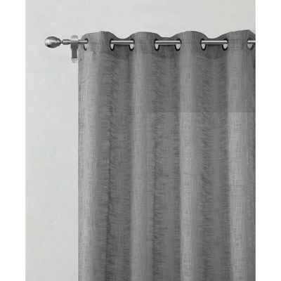 Kate Aurora 2 Piece Heavy Woven Heavy Duty Linen Styled Grommet Top Window Curtain Panels 5 Kate Aurora 2 Piece Heavy Woven Heavy Duty Linen Styled Grommet Top Window Curtain Panels - Image 5
