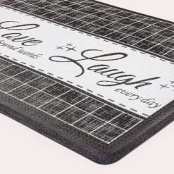 Kate Aurora Montauk Accents Anti Fatigue Memory Foam 18" X 30" Live~Love~Laugh Kitchen Floor Mats With Beveled Edges -Sweet Home Store GUEST c7f2ccc8 01b7 48c5 b88a cd079507b2c2