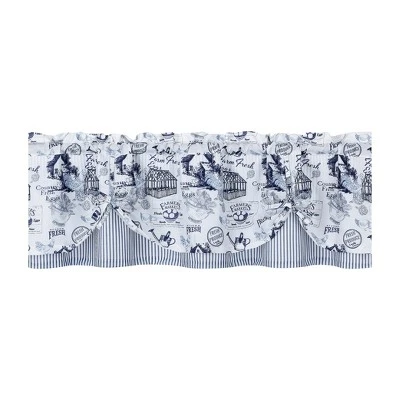 Kate Aurora Rooster Toile Complete 3 Pc Café Kitchen Curtain Tier And Valance Set 3 Kate Aurora Rooster Toile Complete 3 Pc Café Kitchen Curtain Tier And Valance Set - Image 3