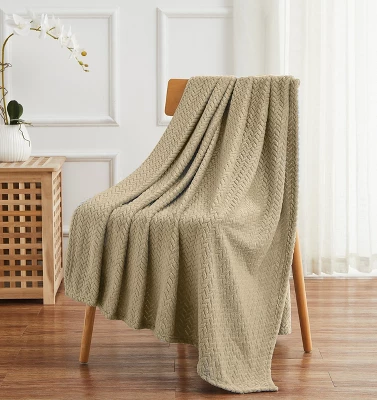Kate Aurora Ultra Soft & Plush Herringbone Fleece Throw Blanket Covers 15 Kate Aurora Ultra Soft & Plush Herringbone Fleece Throw Blanket Covers - Image 15