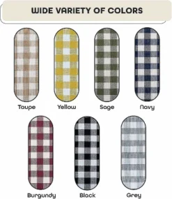 Kate Aurora 2 Piece Country Farmhouse Buffalo Plaid Rod Pocket Cafe Tier Curtain Panels With Macrame Border -Sweet Home Store GUEST cc156f7c bf26 4ef6 974f 10476b9041e9