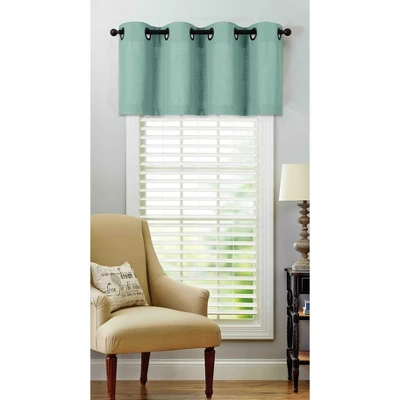 Kate Aurora Teen Decor Poly Cotton Coastal Aqua Colored Grommet Top Window Valance 4 Kate Aurora Teen Decor Poly Cotton Coastal Aqua Colored Grommet Top Window Valance - Image 4