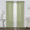 Kate Aurora Coastal Pastel Colored Light & Airy Sheer Voile Window Curtains