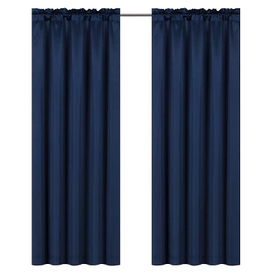 Kate Aurora Lux Living Complete 9 Piece Semi Sheer Rod Pocket Window Curtain & Valance Set 2 Kate Aurora Lux Living Complete 9 Piece Semi Sheer Rod Pocket Window Curtain & Valance Set - Image 2