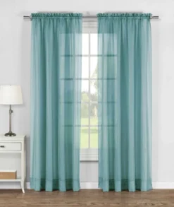 Kate Aurora Elegant Sheer Voile Rod Pocket Curtain Panel Pair 6 Kate Aurora Elegant Sheer Voile Rod Pocket Curtain Panel Pair -Sweet Home Store GUEST d640d3ab cc89 42e8 b925 a92857ecd877