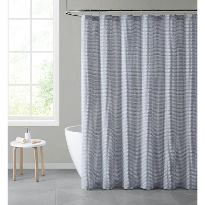 Hotel Collection Premium Waffle Weave Mold & Mildew Resistant Fabric Shower Curtain By Kate Aurora 4 Hotel Collection Premium Waffle Weave Mold & Mildew Resistant Fabric Shower Curtain By Kate Aurora - Image 4