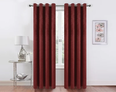 Kate Aurora 2 Pack Hotel Embossed Textured Light Filtering Grommet Top Window Curtain Panels 5 Kate Aurora 2 Pack Hotel Embossed Textured Light Filtering Grommet Top Window Curtain Panels - Image 5