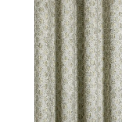 Kate Aurora 2 Piece Contemporary Chic Metallic Abstract Circles Light Filtering Grommet Top Curtains 3 Kate Aurora 2 Piece Contemporary Chic Metallic Abstract Circles Light Filtering Grommet Top Curtains - Image 3