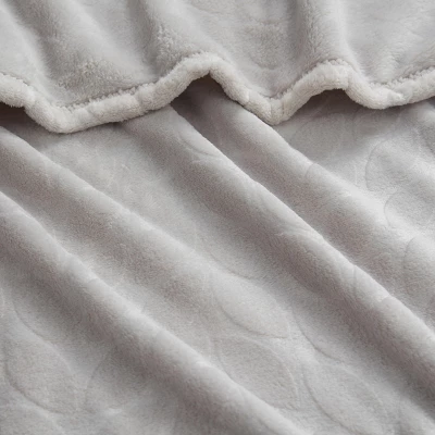 Kate Aurora Pastel Chic Embossed Leaves Ultra Plush Accent Throw Blanket - 50 In. W X 60 In. L 1 Kate Aurora Pastel Chic Embossed Leaves Ultra Plush Accent Throw Blanket - 50 In. W X 60 In. L