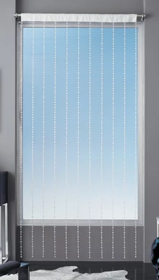 Kate Aurora Luxurious Jaeger Rod Pocket Acrylic Beaded Single Window Curtain Panel 8 Kate Aurora Luxurious Jaeger Rod Pocket Acrylic Beaded Single Window Curtain Panel - Image 8