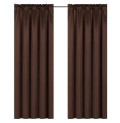 Kate Aurora Basic Faux Silk Rod Pocket Shimmery Sheer Single Window Curtain Panel -Sweet Home Store GUEST dff66247 9747 4072 843c 6a3f2b47bbe4