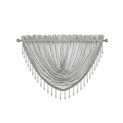 Kate Aurora Elegant Crystal Beaded Chevron Design Window Valance 3 Kate Aurora Elegant Crystal Beaded Chevron Design Window Valance - Image 3