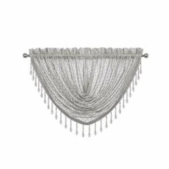 Kate Aurora Elegant Crystal Beaded Chevron Design Window Curtain Valances -Sweet Home Store GUEST e30e1d32 7b3b 4a0d 9fc8 a50c41e2a87b