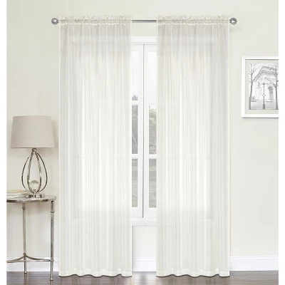 Kate Aurora Chic Living Jillian 2 Piece Ultra Lux Wide Rod Pocket Sheer Vole Window Curtain Panels 1 Kate Aurora Chic Living Jillian 2 Piece Ultra Lux Wide Rod Pocket Sheer Vole Window Curtain Panels