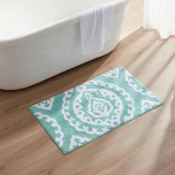 Kate Aurora 100% Premium Cotton Damask Designed Non Slip Bath Rug - 20 In. W X 32 In. L 10 Kate Aurora 100% Premium Cotton Damask Designed Non Slip Bath Rug - 20 In. W X 32 In. L -Sweet Home Store GUEST e3688306 2258 445b a98f 460ed03e0616
