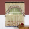 Kate Aurora Fat Chef Cucina Rod Pocket Cafe Kitchen Curtain Tier And Swag Valance Set