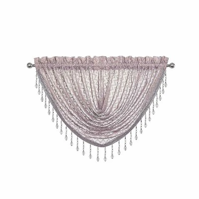 Kate Aurora Elegant Crystal Beaded Chevron Design Window Valance 6 Kate Aurora Elegant Crystal Beaded Chevron Design Window Valance - Image 6