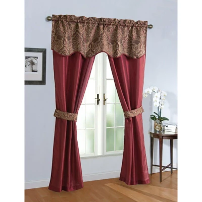 Kate Aurora Complete 5 Pc. Sheer Window In A Bag Curtain & Valance Set 5 Kate Aurora Complete 5 Pc. Sheer Window In A Bag Curtain & Valance Set - Image 5