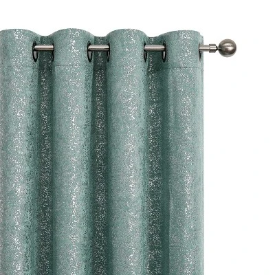 Kate Aurora 2 Pack Glam Metallic Sparkle Thermal Light Filtering Grommet Top Curtains 10 Kate Aurora 2 Pack Glam Metallic Sparkle Thermal Light Filtering Grommet Top Curtains - Image 10