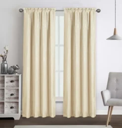 Kate Aurora 2 Piece Heavy Weight Light Filtering Rod Pocket Luxurious Royal Chenille Curtain Panels -Sweet Home Store GUEST eb3c6912 dd3b 4fc0 bf7a 1b4232a17bf3