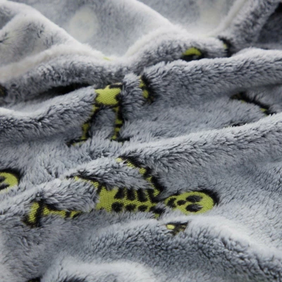 Kate Aurora Halloween Spooky Glow In The Dark Dancing Skeletons Soft & Plush Oversized Throw Blanket - Gray 1 Kate Aurora Halloween Spooky Glow In The Dark Dancing Skeletons Soft & Plush Oversized Throw Blanket - Gray