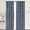 Kate Aurora 2 Pack Amari Contemporary Lattice Light Filtering Grommet Top Window Curtain Panels