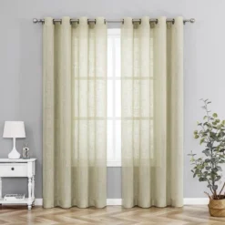 Kate Aurora 2 Pack Lux Thread Premium Woven Grommet Top Sheer Curtain Panels 20 Kate Aurora 2 Pack Lux Thread Premium Woven Grommet Top Sheer Curtain Panels -Sweet Home Store GUEST f16e414e f9f8 482f aa85 22673bece553