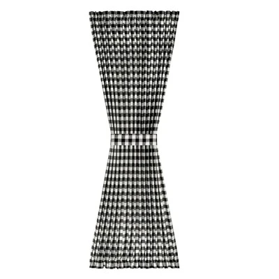 Kate Aurora Plaid Country Farmhouse French Door Curtain Panel With Matching Tieback 5 Kate Aurora Plaid Country Farmhouse French Door Curtain Panel With Matching Tieback - Image 5
