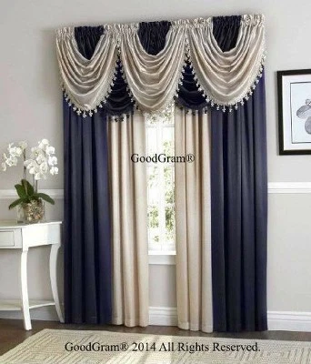 Kate Aurora Lux Living Complete 9 Piece Semi Sheer Rod Pocket Window Curtain & Valance Set 5 Kate Aurora Lux Living Complete 9 Piece Semi Sheer Rod Pocket Window Curtain & Valance Set - Image 5