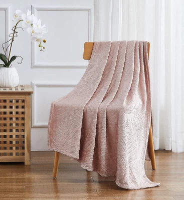 Kate Aurora Floral Ferns Shabby Chic Styled Oversized Ultra Soft & Plush Accent Throw Blanket 3 Kate Aurora Floral Ferns Shabby Chic Styled Oversized Ultra Soft & Plush Accent Throw Blanket - Image 3